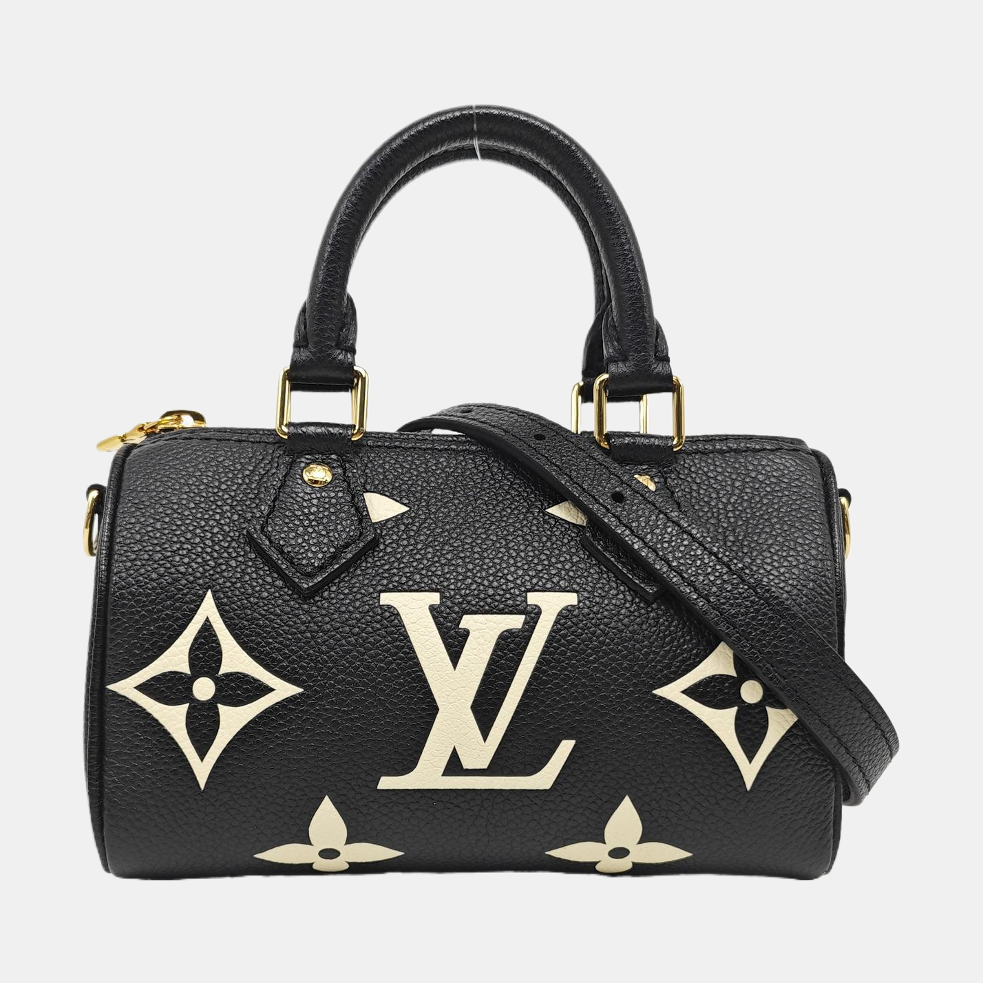 SPEEDY Nano Monogram Calfskin Black