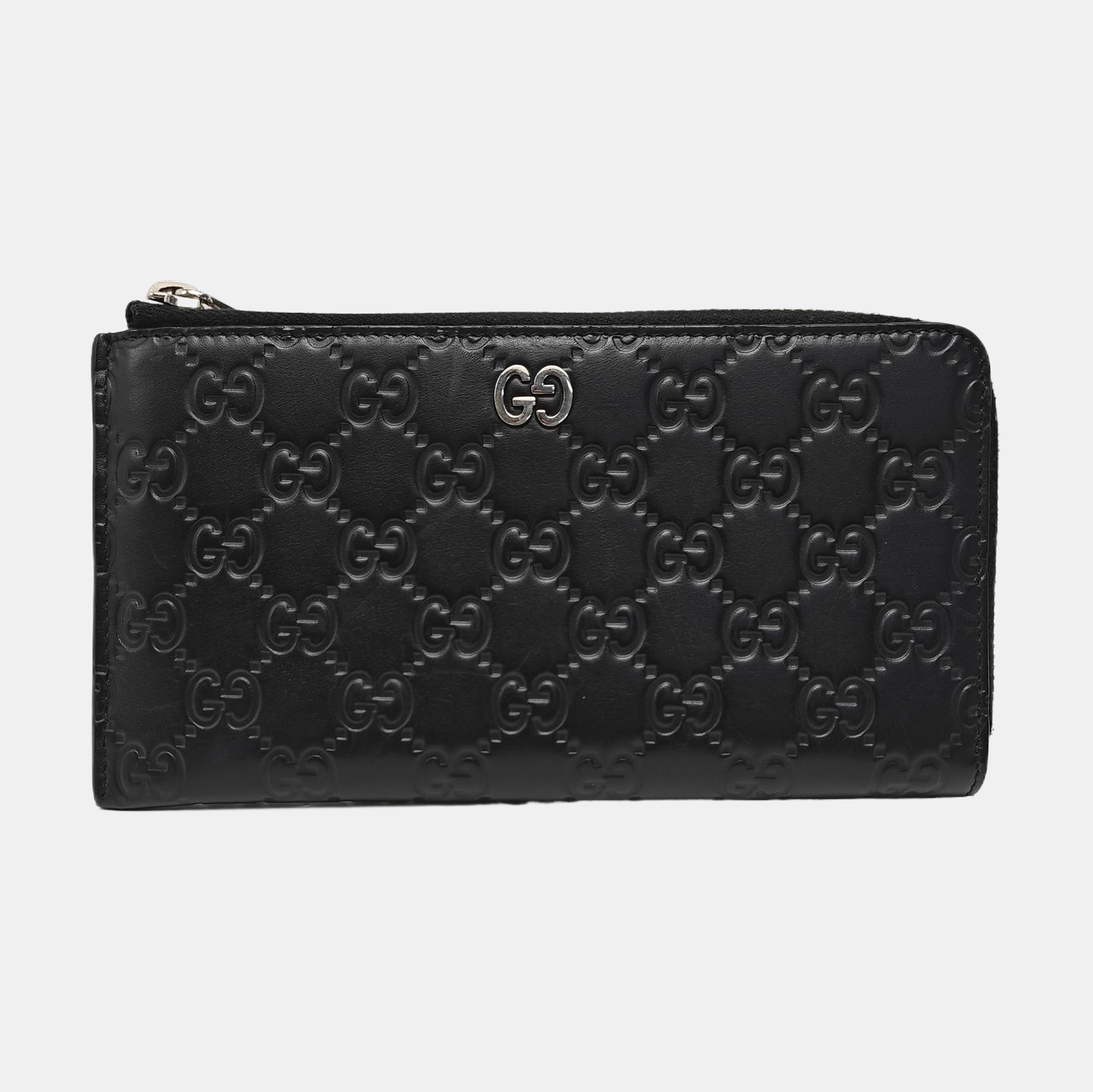 Signature Monogram Calfskin Black Wallet