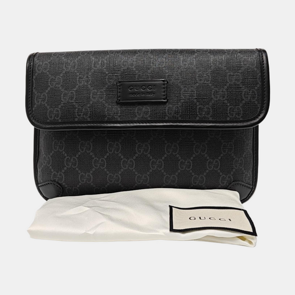 Neo Vintage Monogram Coated Canvas Black