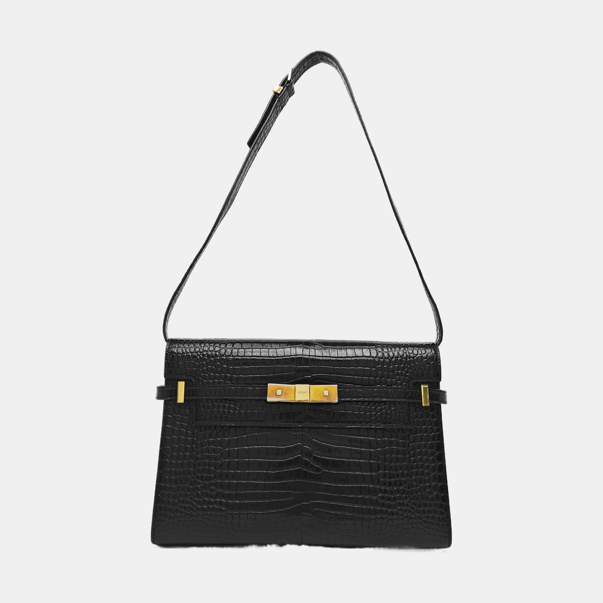 MANHATTAN Medium Calfskin Black