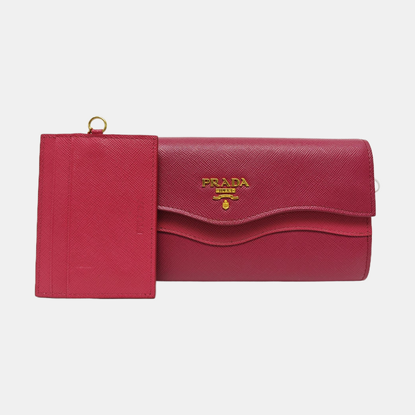 Saffiano Calfskin Wallet Red