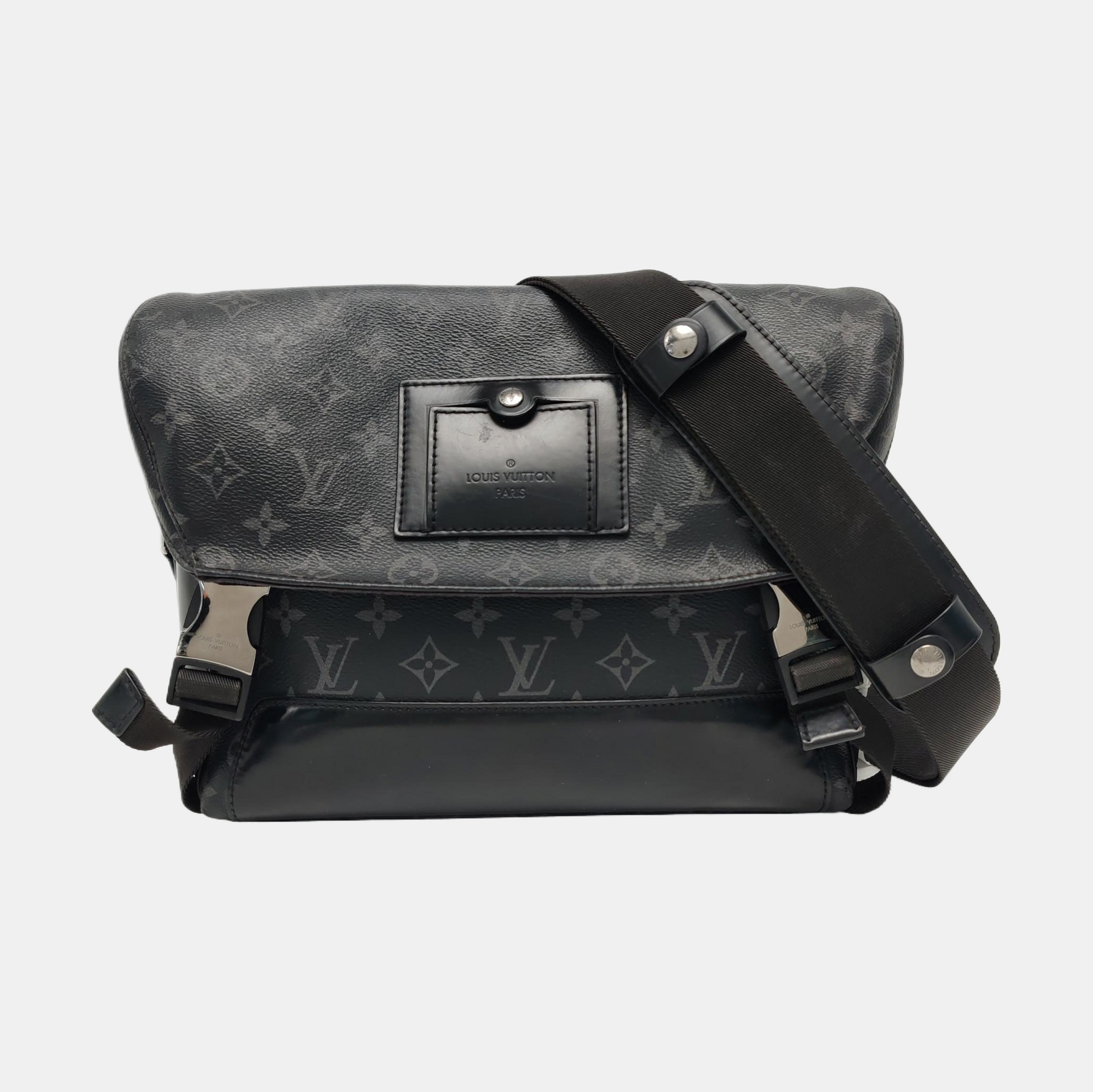 VOYAGER PM Monogram Coated Canvas Black