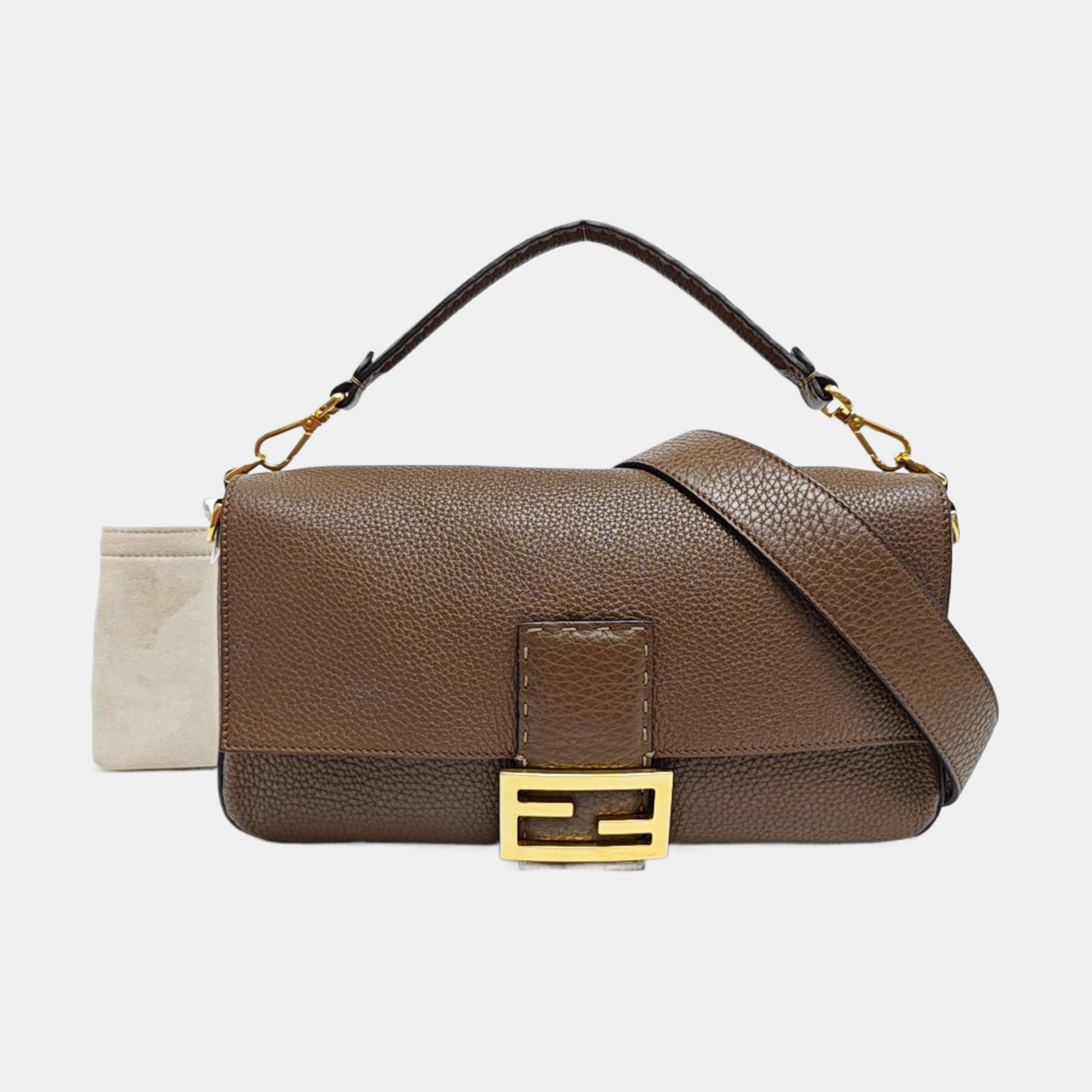 Baguette Calfskin Brown