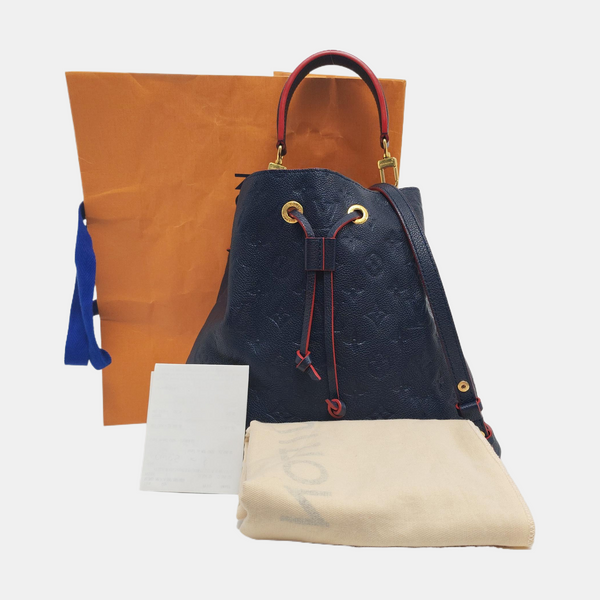 NÉONOÉ MM Calfskin Blue