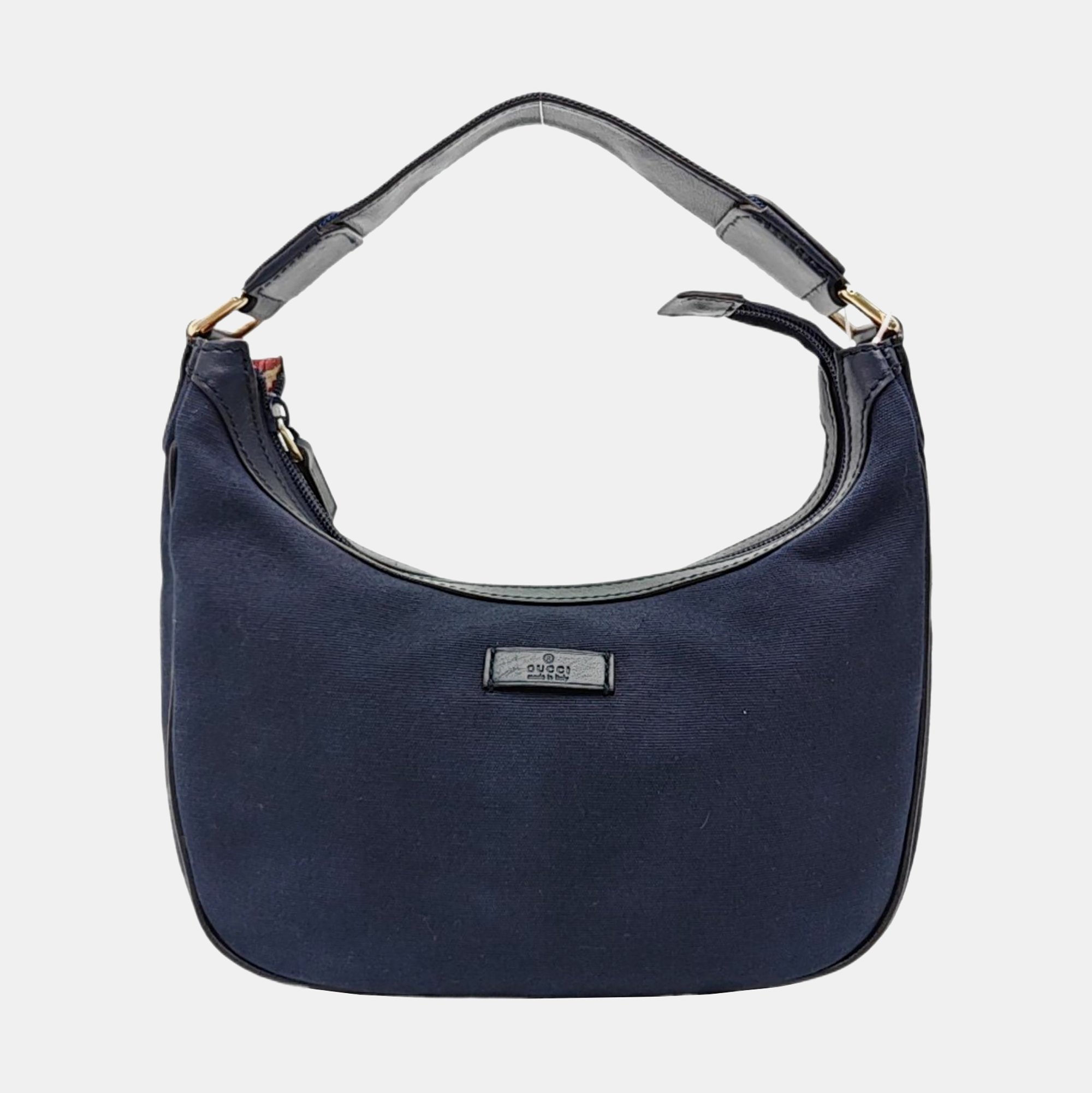 Canvas Top Handle Bag Blue