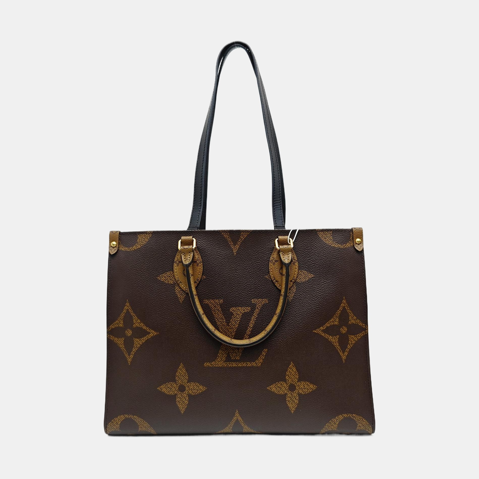 ONTHEGO MM Monogram Coated Canvas Brown