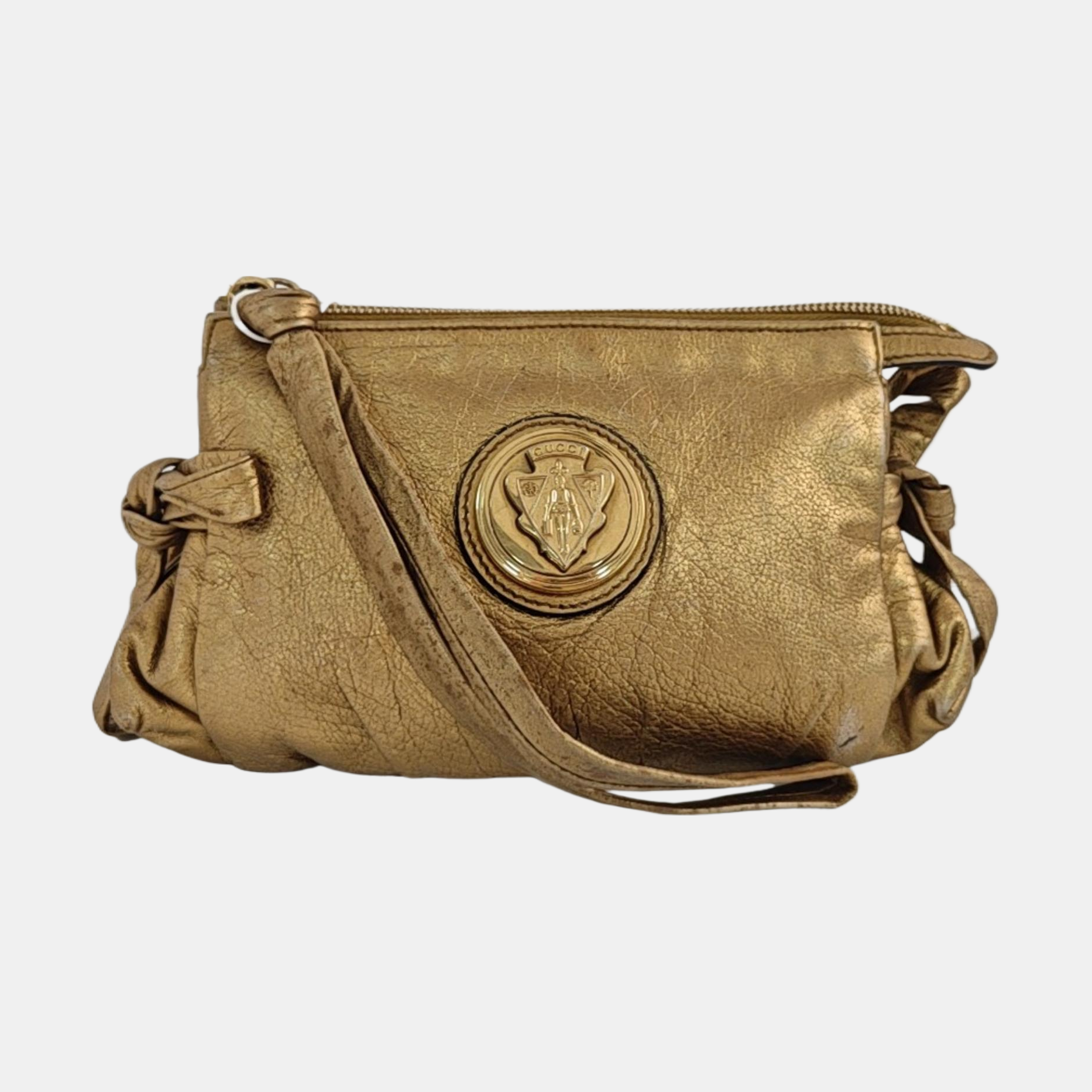 Calfskin Clutch Gold