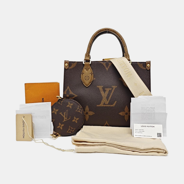 ONTHEGO PM Monogram Coated Canvas Brown