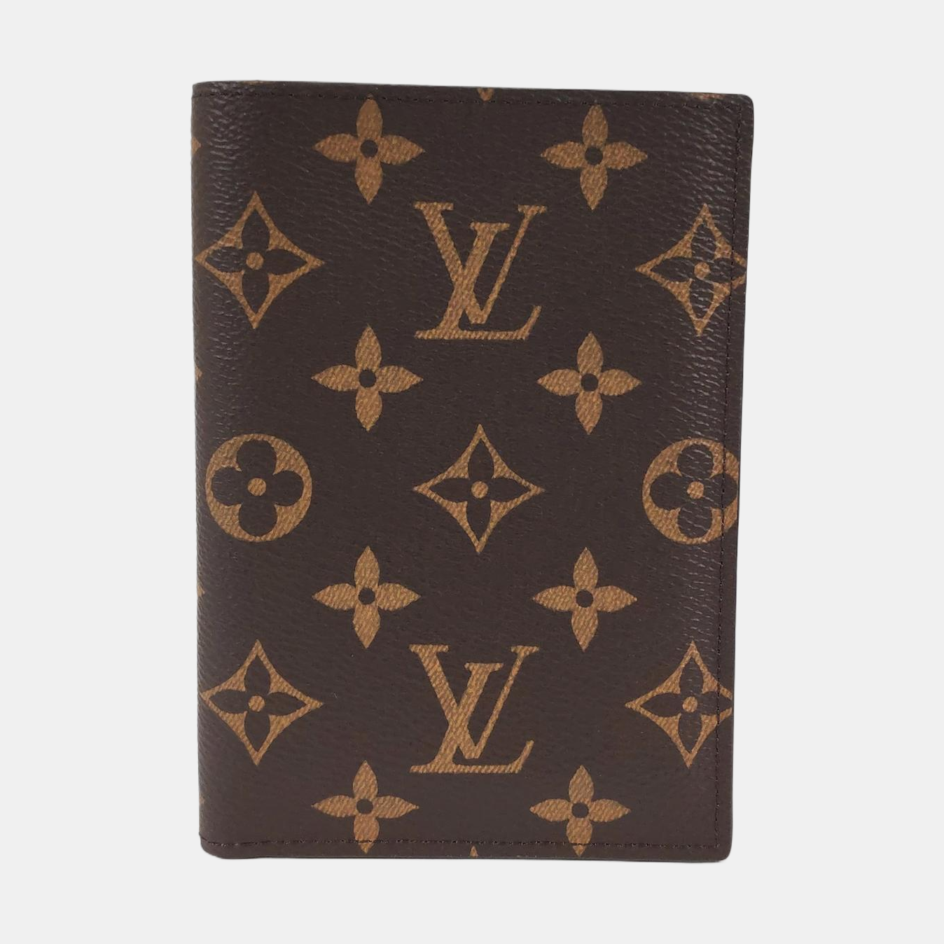 Monogram Coated Canvas Wallet Brown