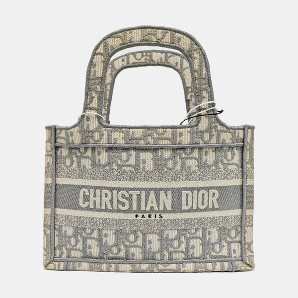 Book Tote Mini Canvas Gray