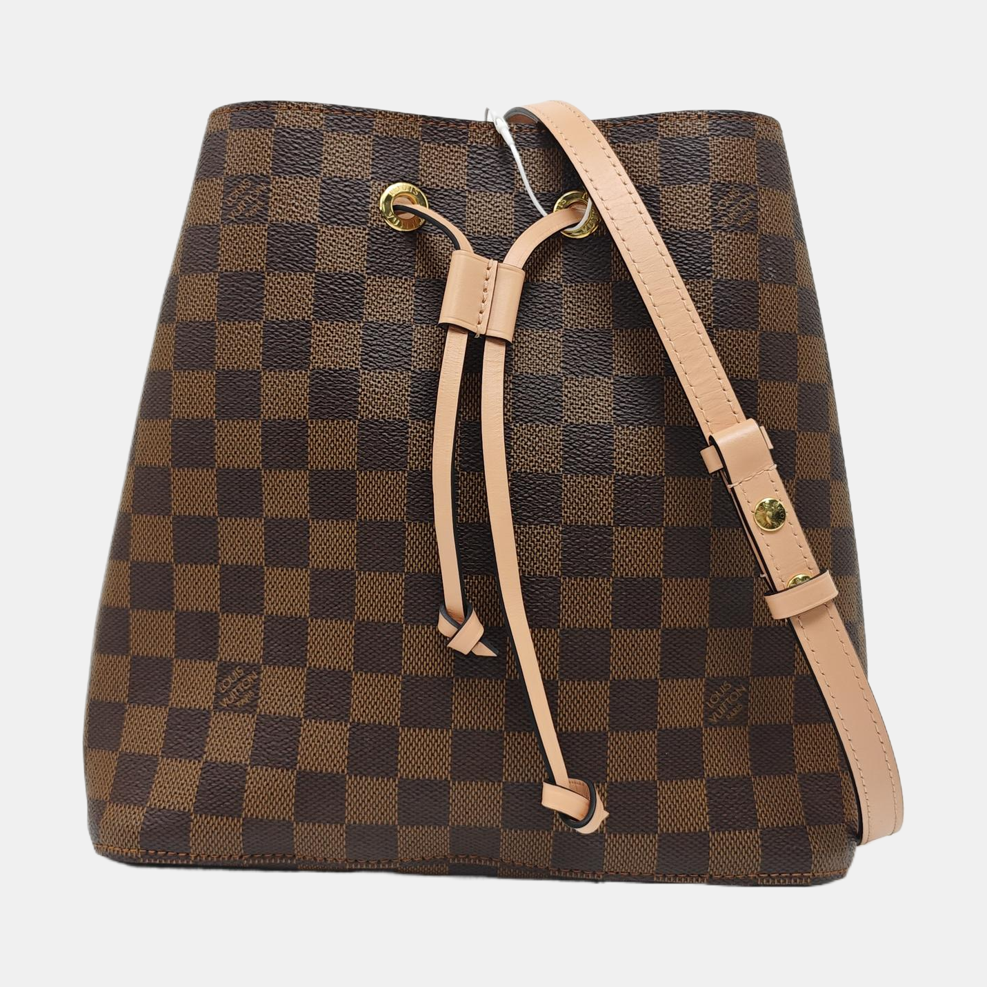 NÉONOÉ MM Damier Ebene Coated Canvas Brown