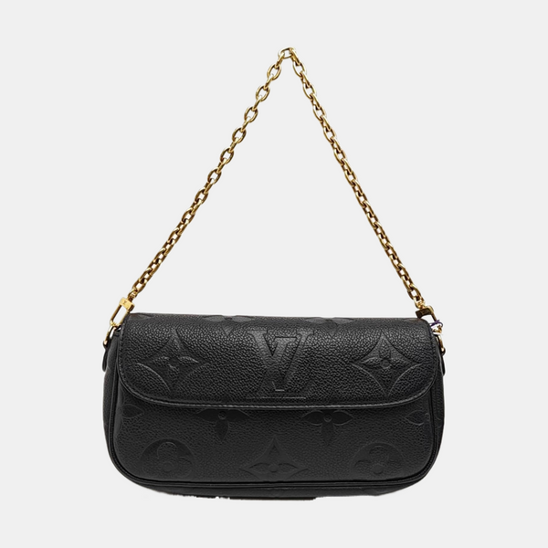 IVY Monogram Calfskin Black