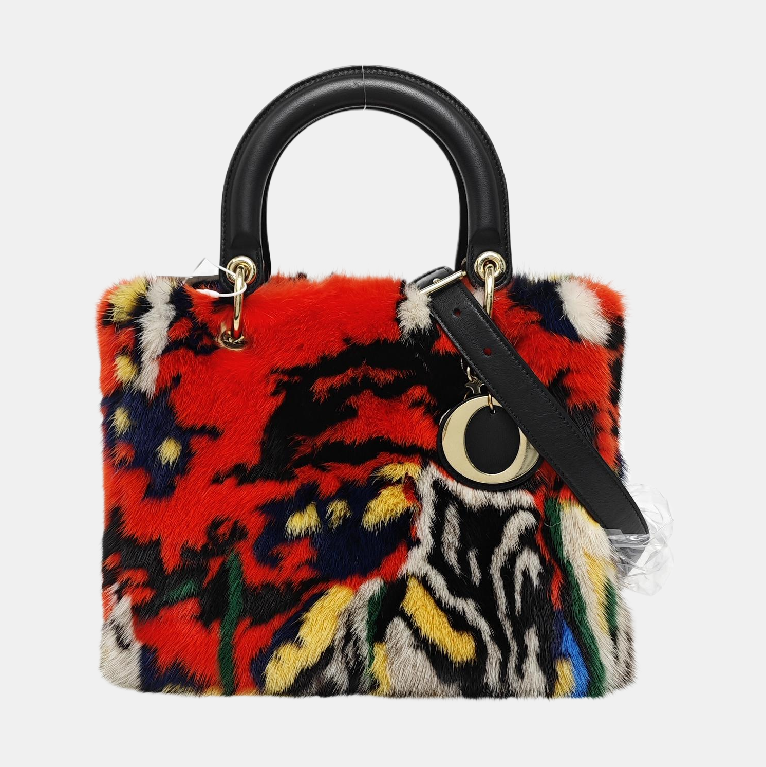 Lady Dior Medium Fur Multicolor