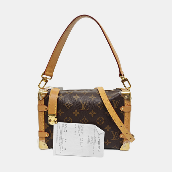 SIDE TRUNK MM Monogram Coated Canvas Brown