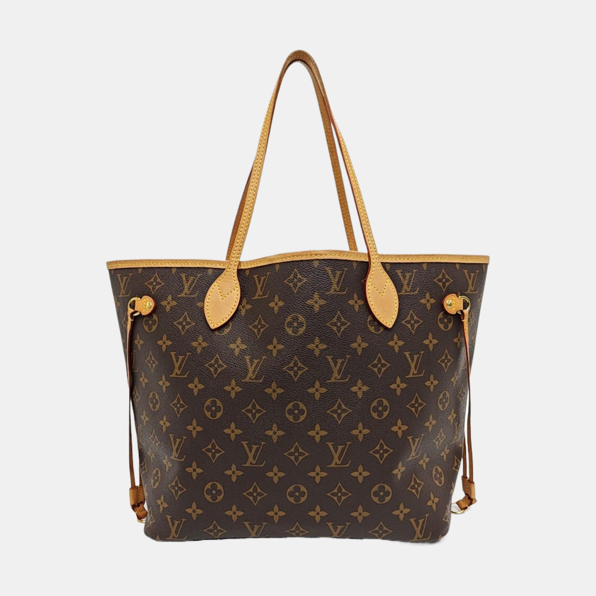 NEVERFULL MM Monogram Coated Canvas Brown