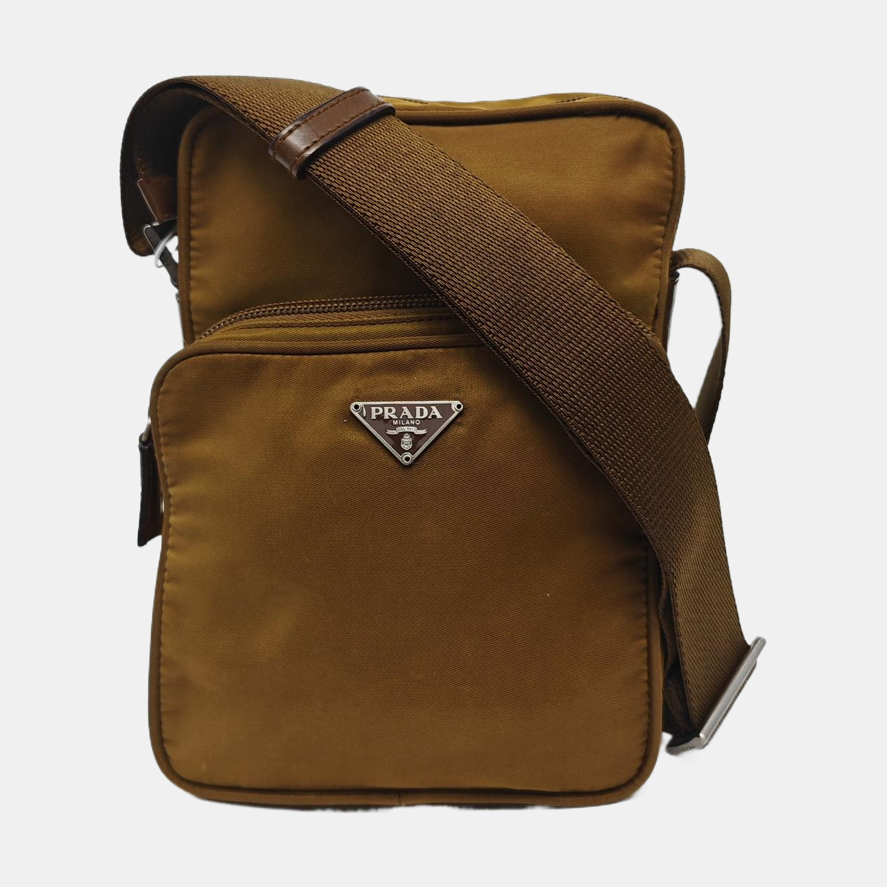 Nylon Crossbody Bag Nylon Brown