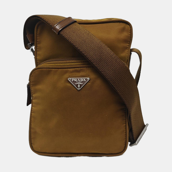 Nylon Crossbody Bag Nylon Brown