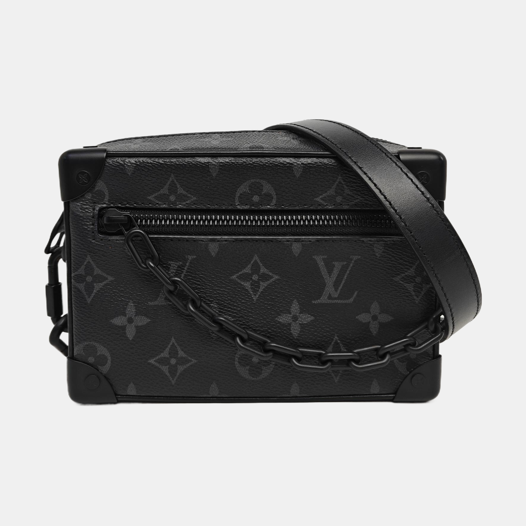 SOFT TRUNK Mini Monogram Coated Canvas Black