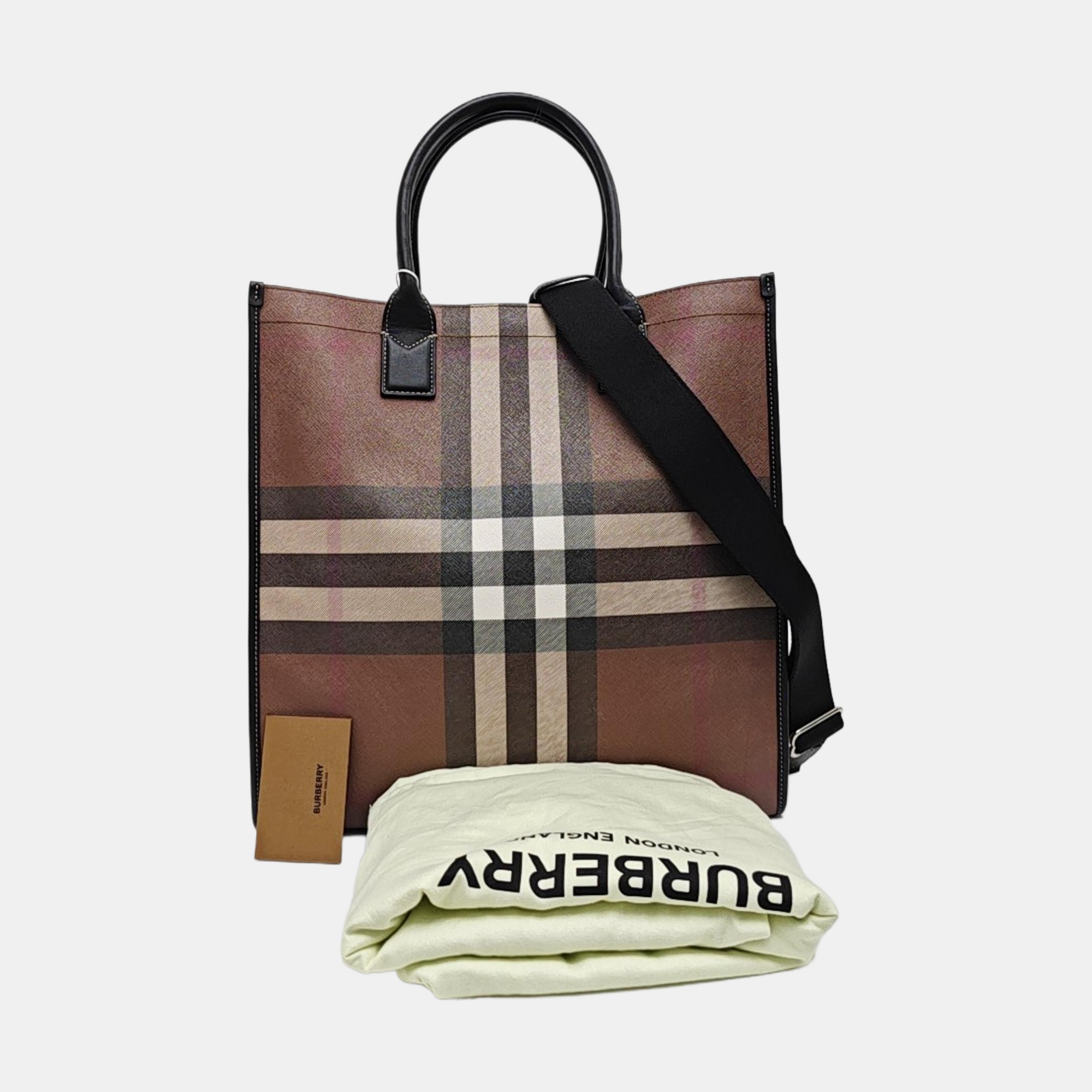 Large Coated Canvas Brown