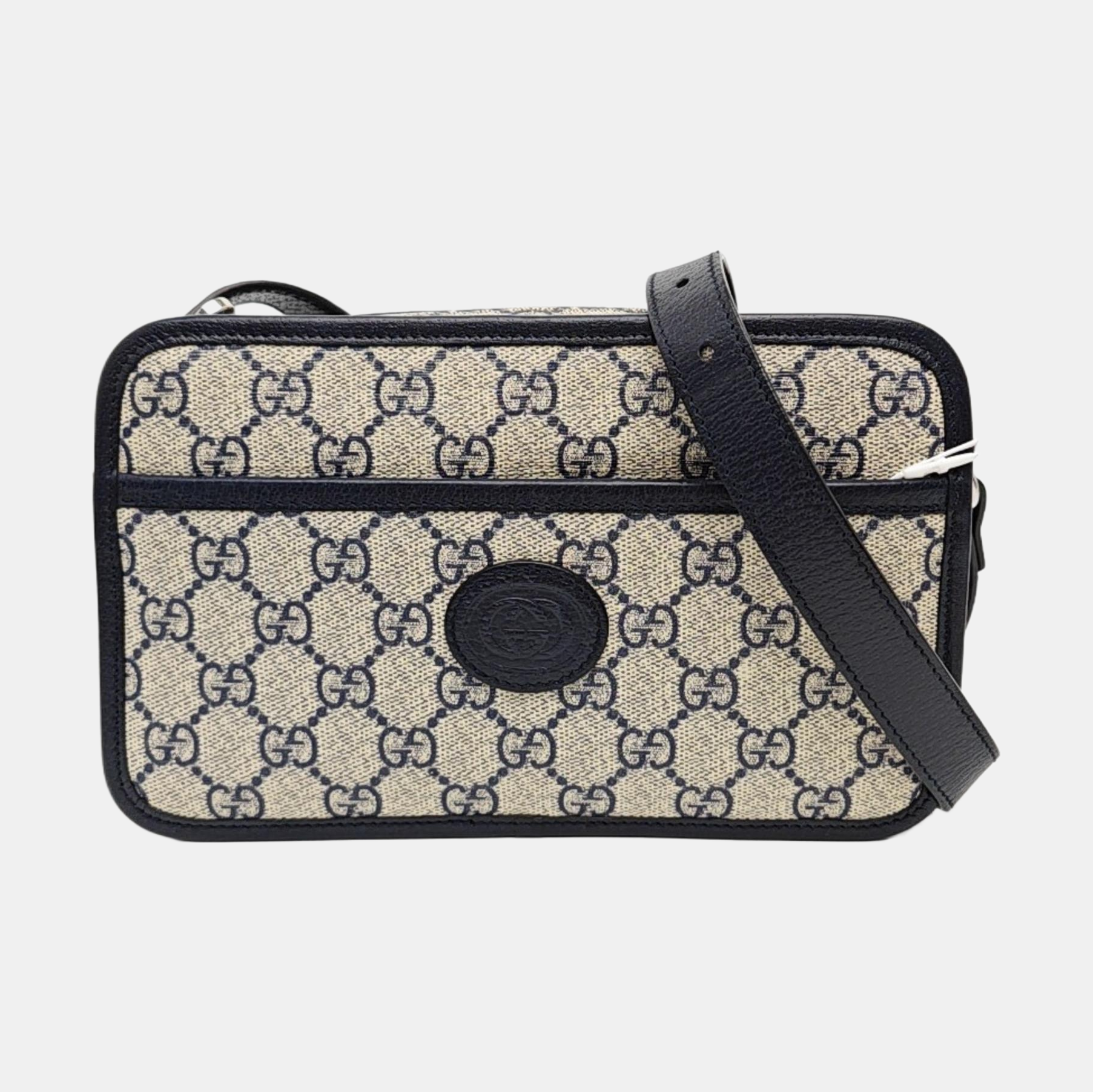 GG Supreme Mini Monogram Coated Canvas Beige