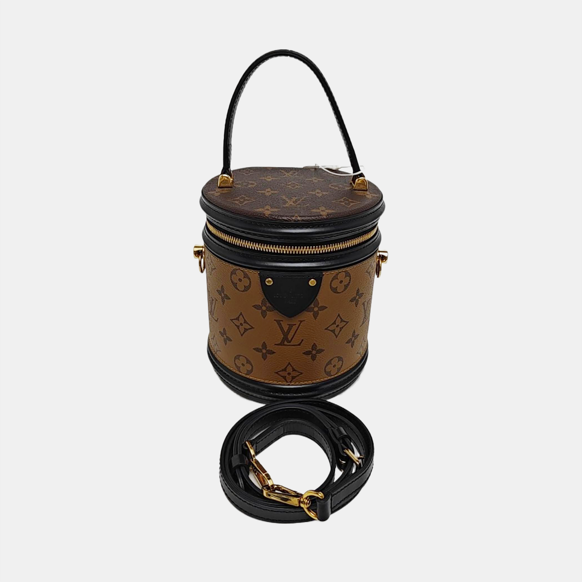 CANNES PM Monogram Coated Canvas Brown