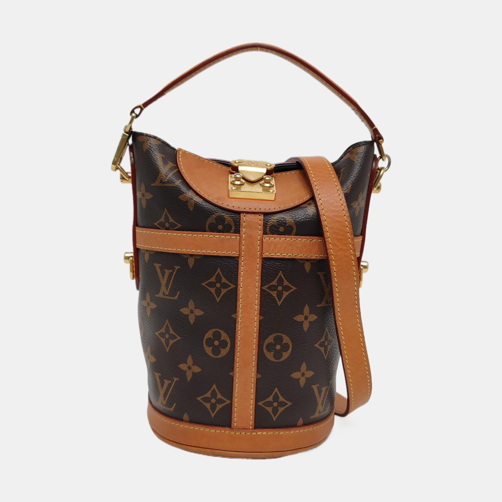 DUFFLE Monogram Coated Canvas Brown