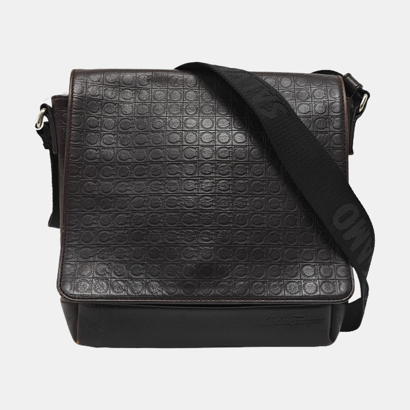 Calfskin Shoulder Bag Brown