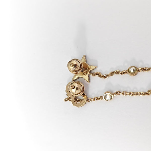 La Petite Tribale Metal Gold Stud Earrings