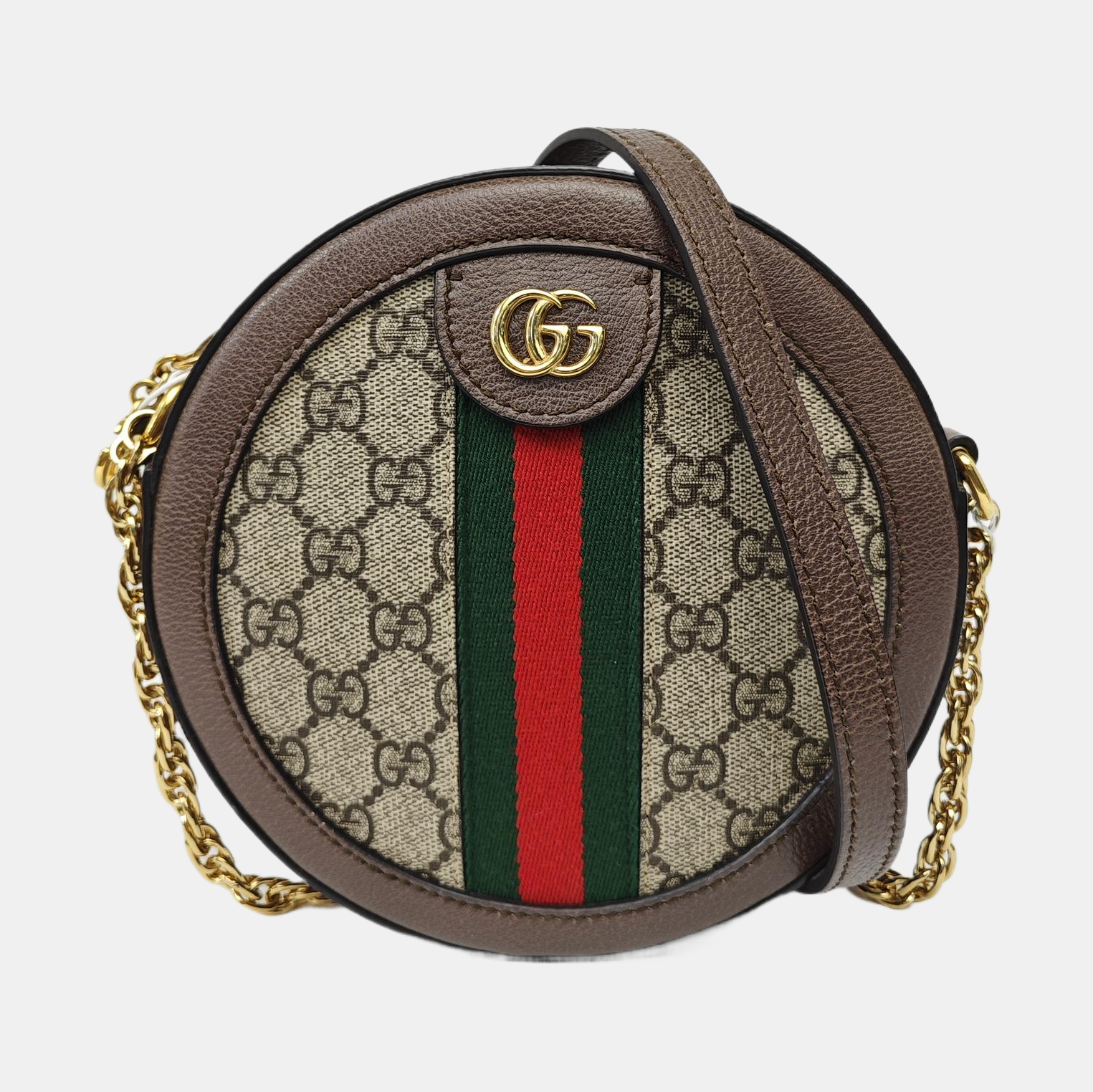 Ophidia Mini Monogram Coated Canvas Beige