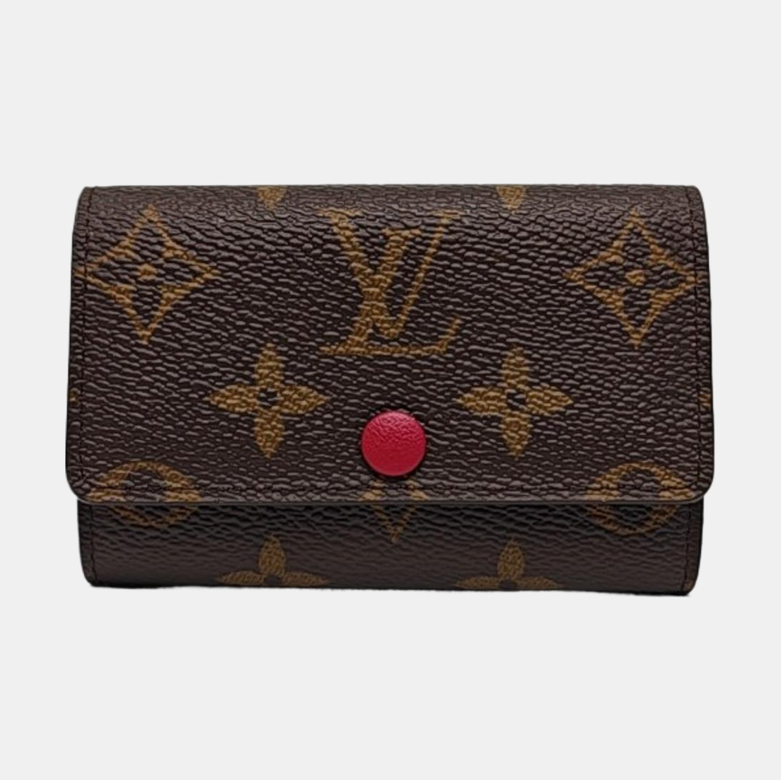 Monogram Coated Canvas Key Pouch Brown