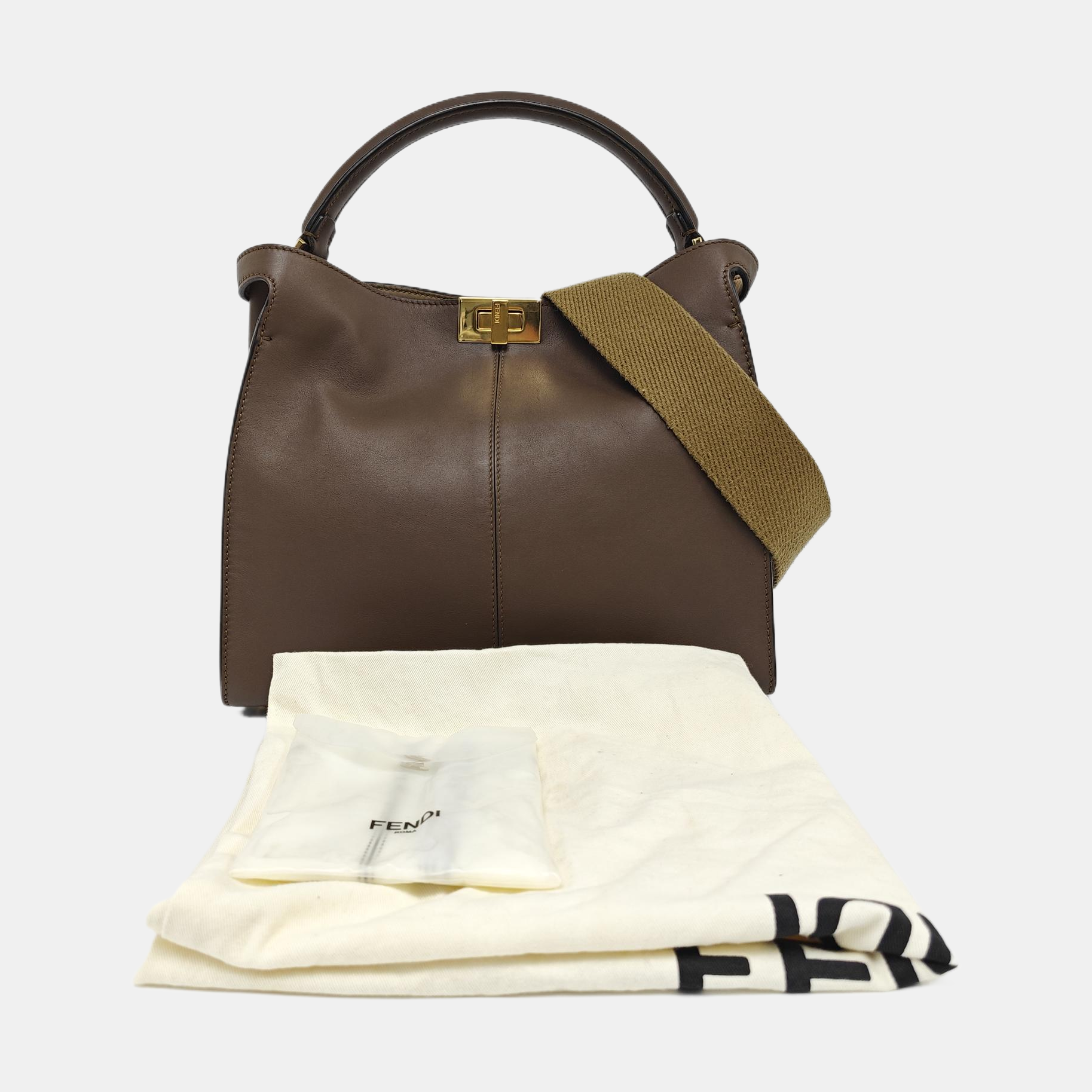 Peekaboo Medium Calfskin Brown