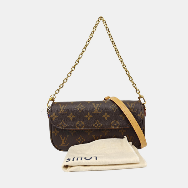 IVY Monogram Coated Canvas Brown