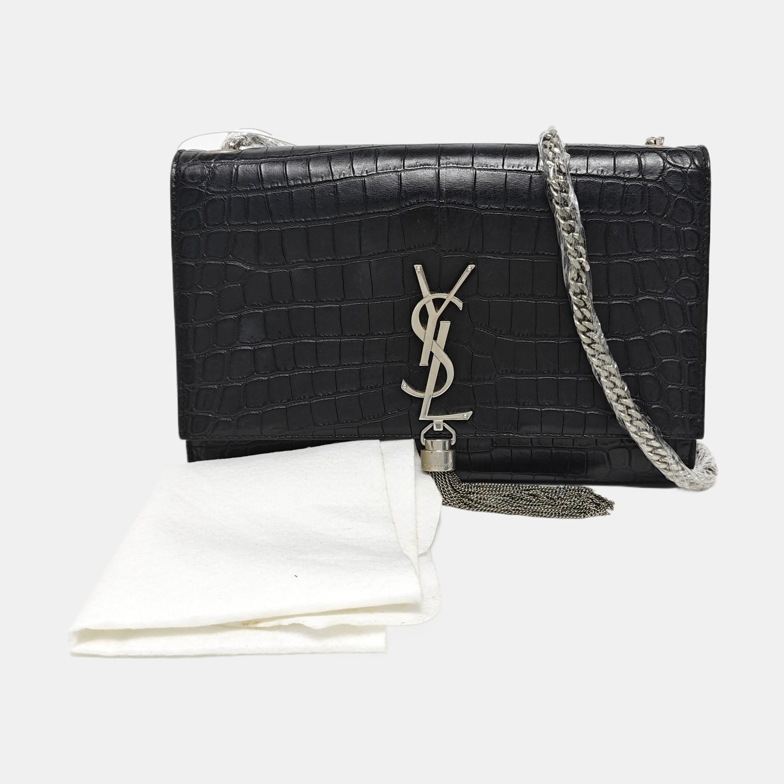 Authenticated pre-owned  KATE Medium Calfskin Black - Crossbody Bag at Looply