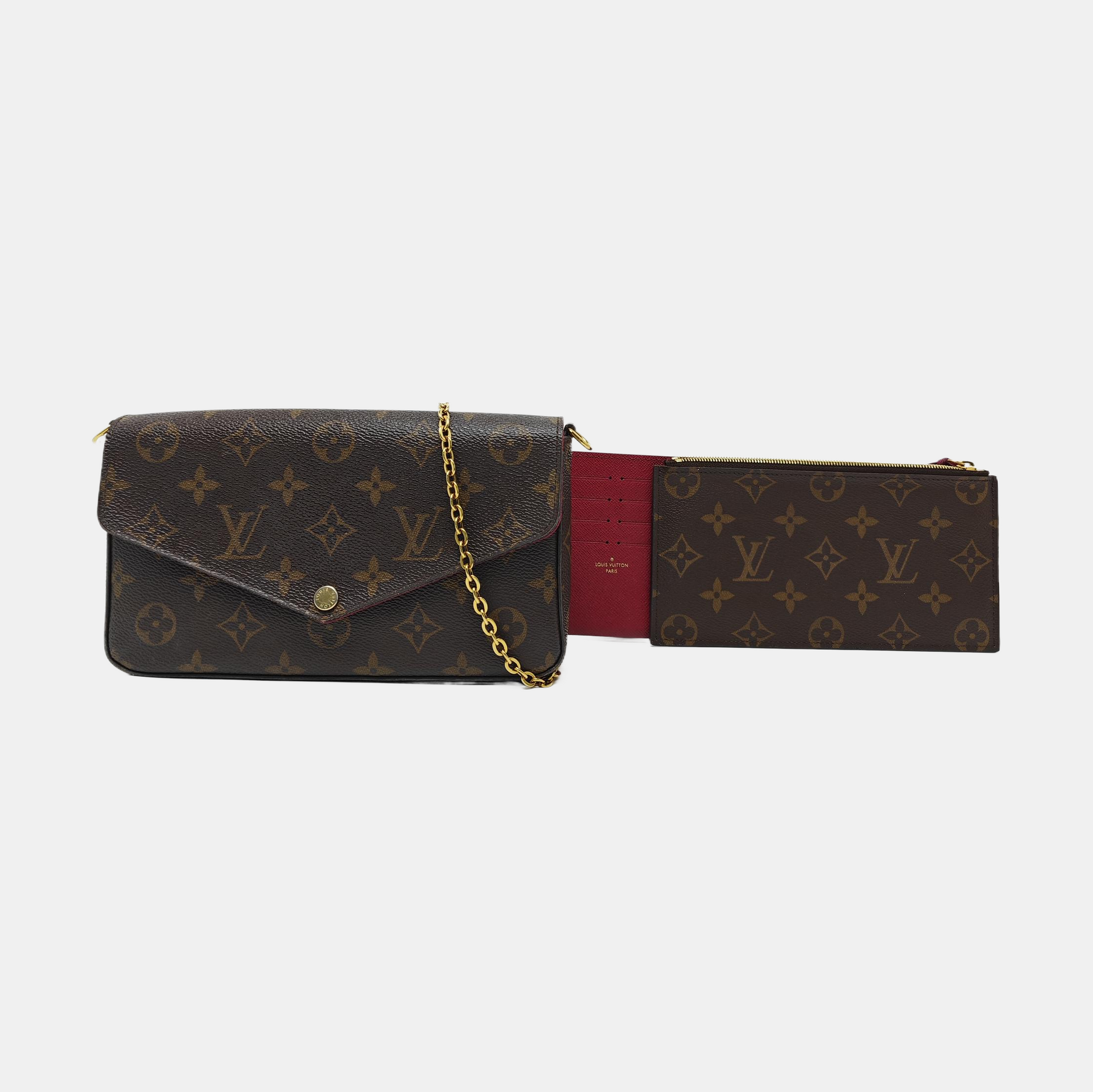 FÉLICIE Monogram Coated Canvas Brown