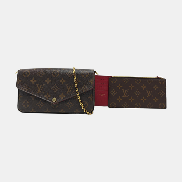 FÉLICIE Monogram Coated Canvas Brown