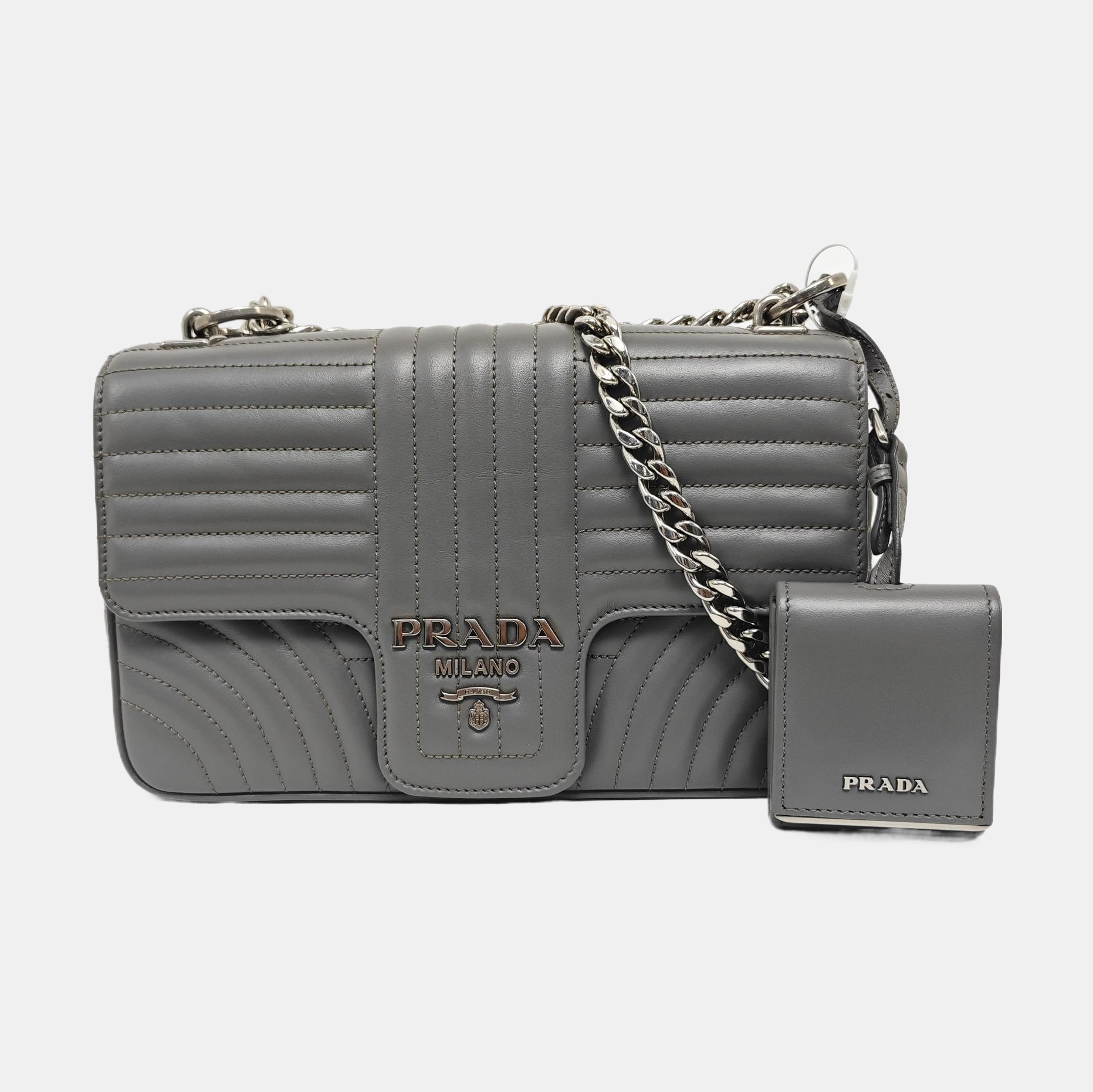 Diagramme Quilted Calfskin Gray
