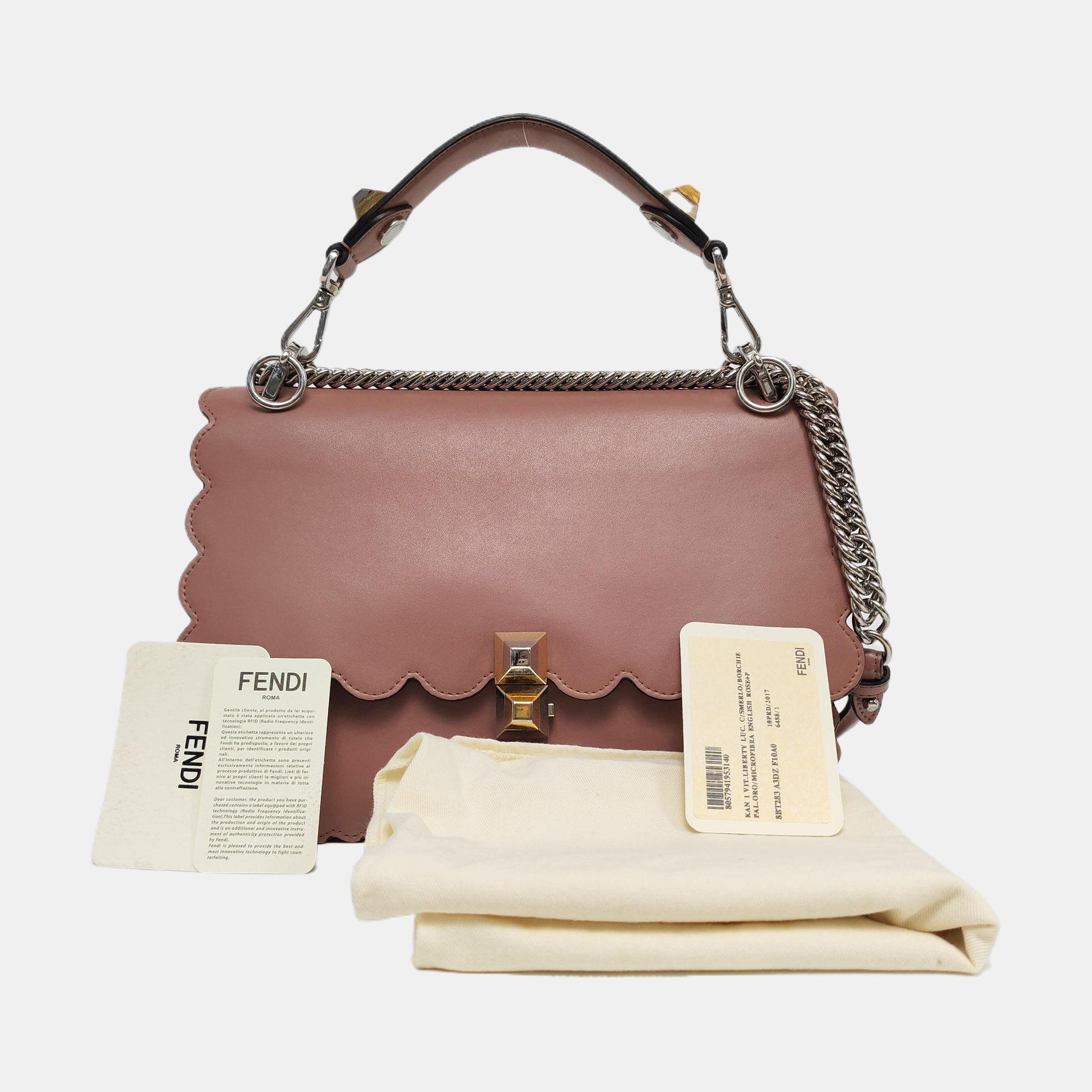 Authenticated pre-owned  Kan I Medium Calfskin Beige - Shoulder Bag at Looply
