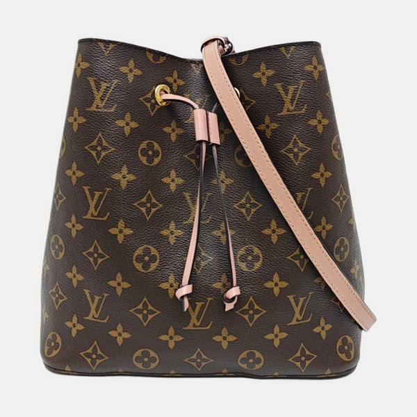 NÉONOÉ MM Monogram Coated Canvas Brown