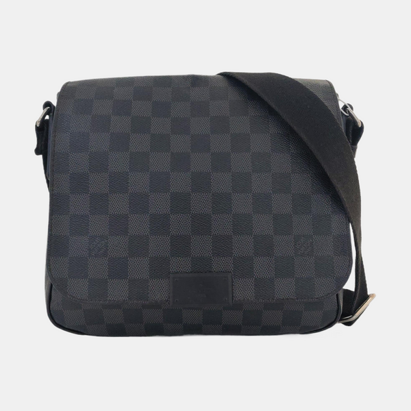 DISTRICT PM Damier Graphite Coated Canvas Gray