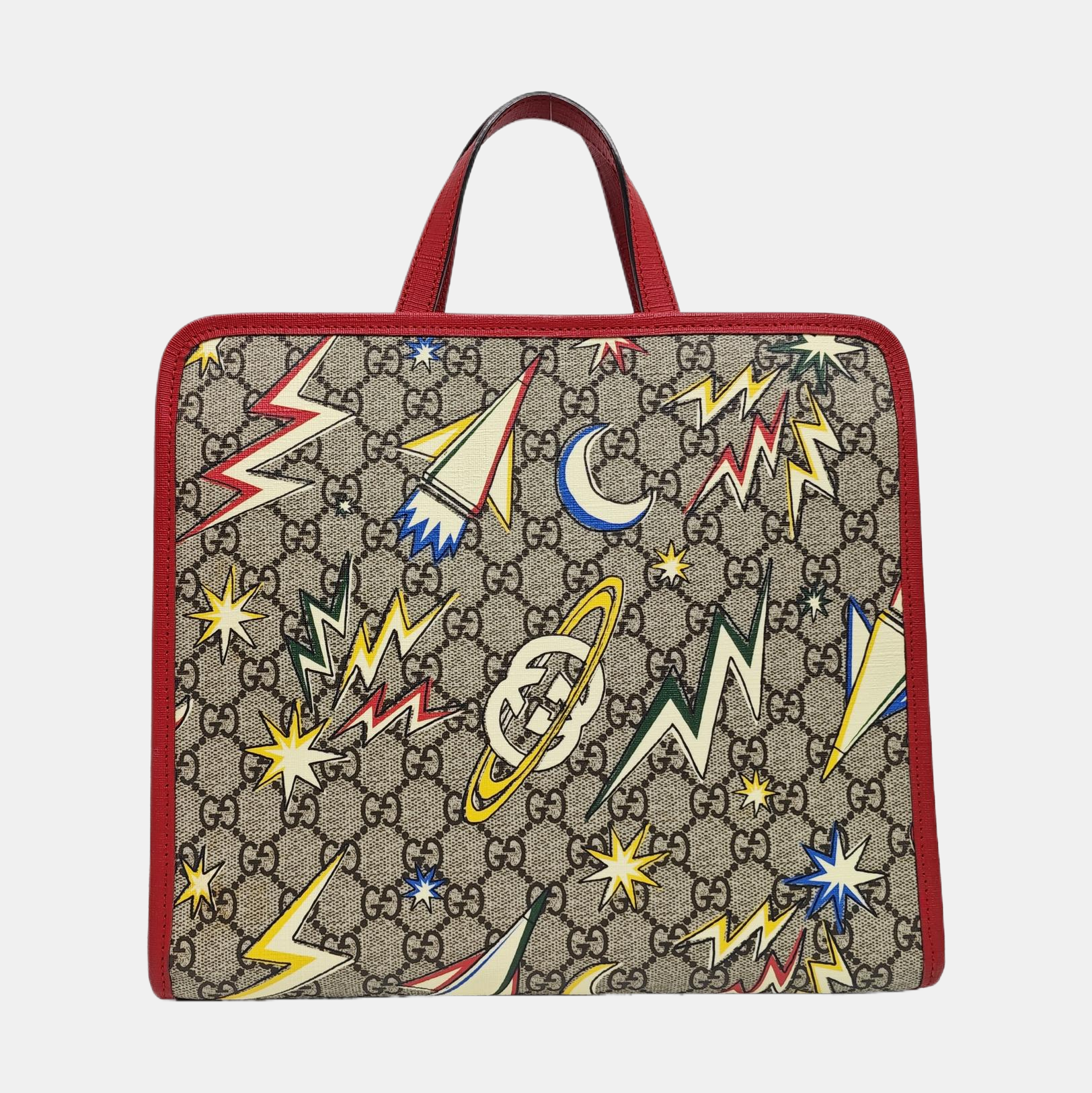 Children’s GG Bucket Monogram Coated Canvas Beige