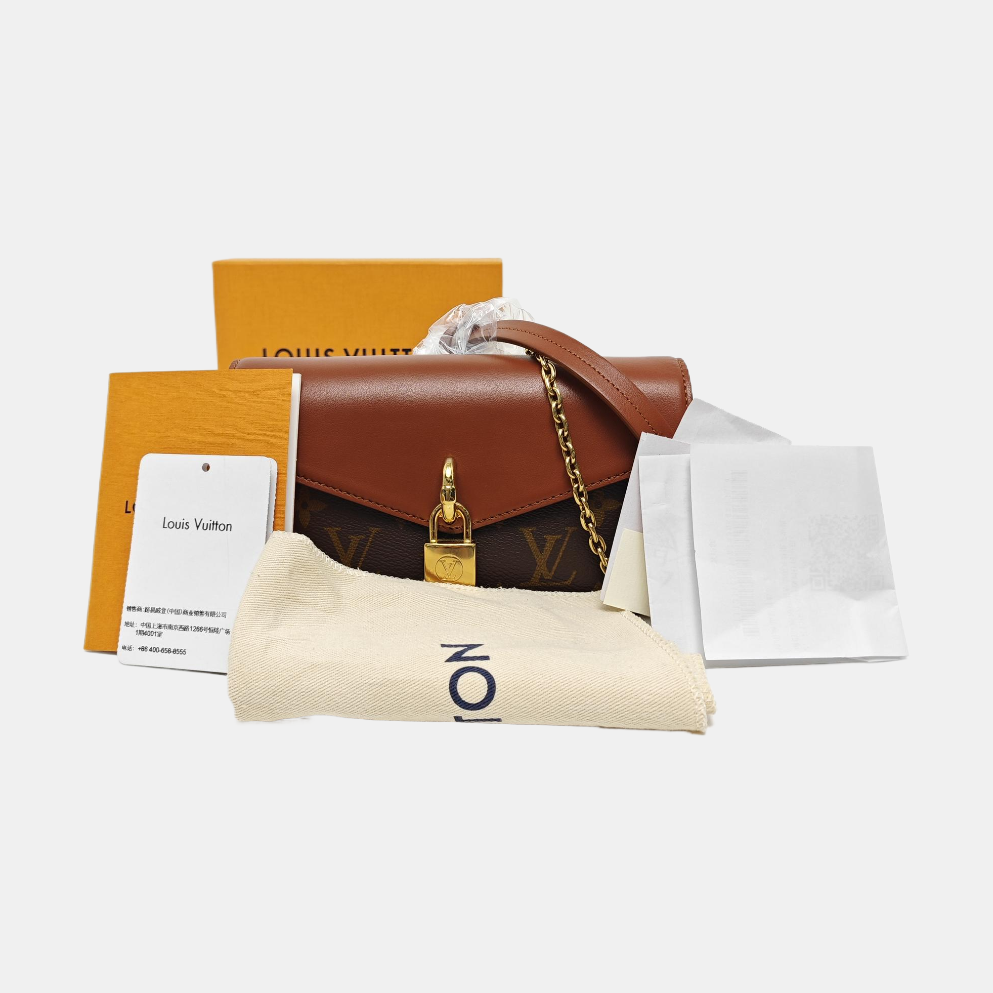 PADLOCK Monogram Coated Canvas Brown