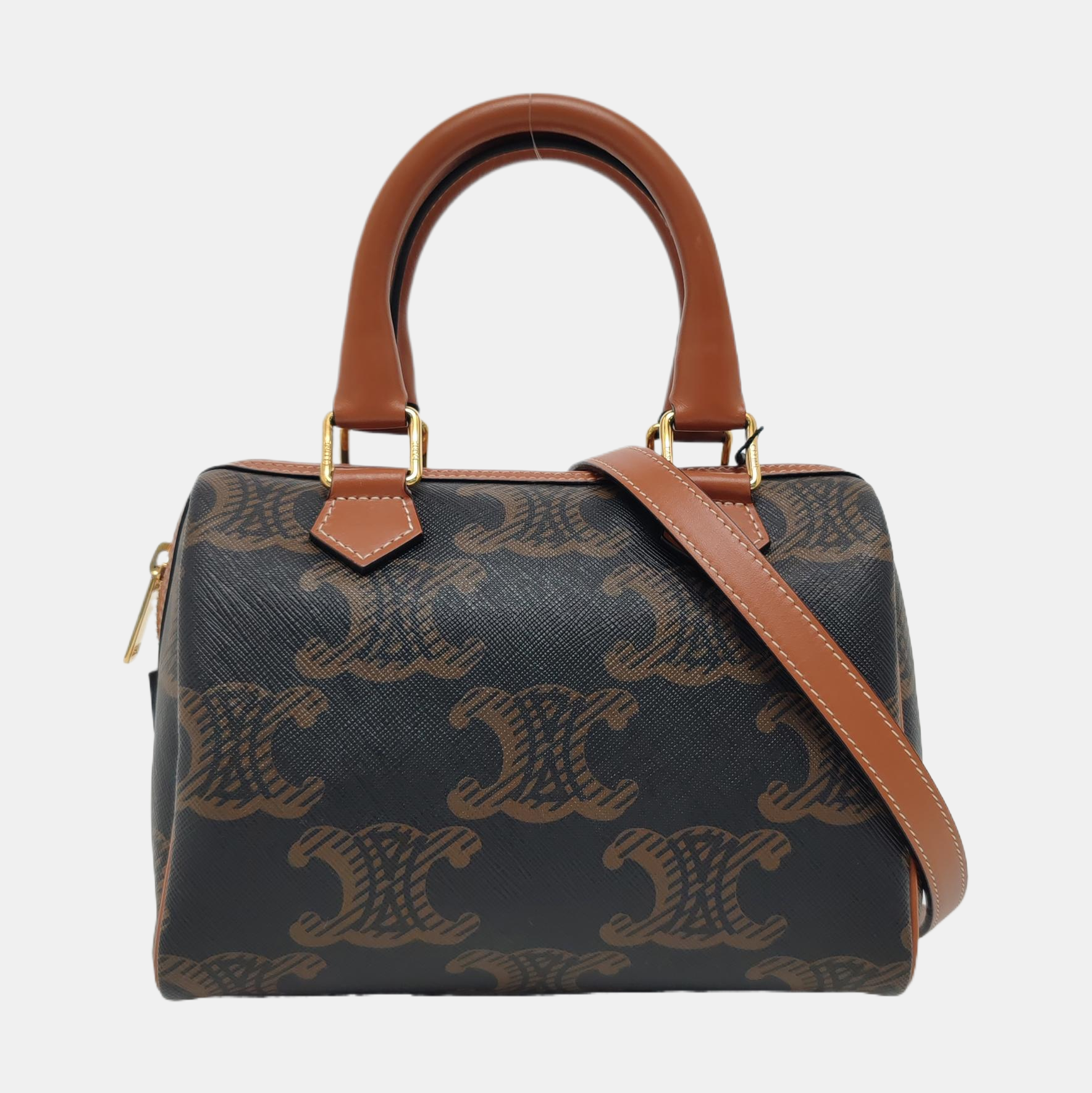 MACADAM Small Coated Canvas Brown