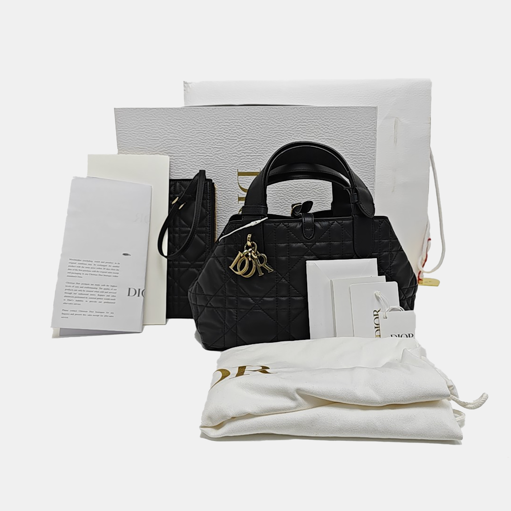 Toujours Small Cannage Calfskin Black
