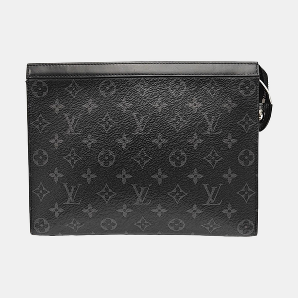 Pochette Voyag MM Monogram Coated Canvas Black