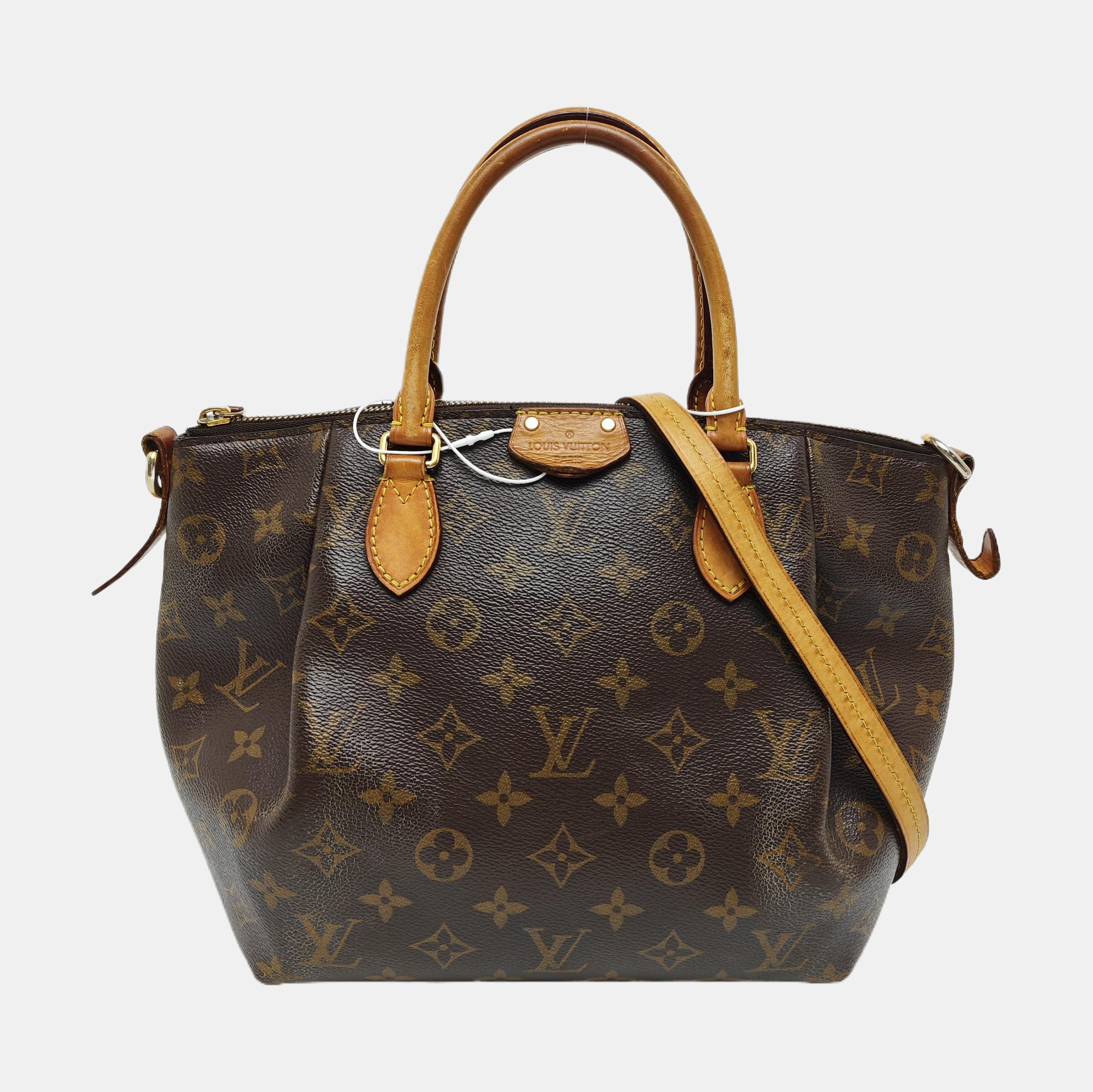 TURENNE Monogram Coated Canvas Brown