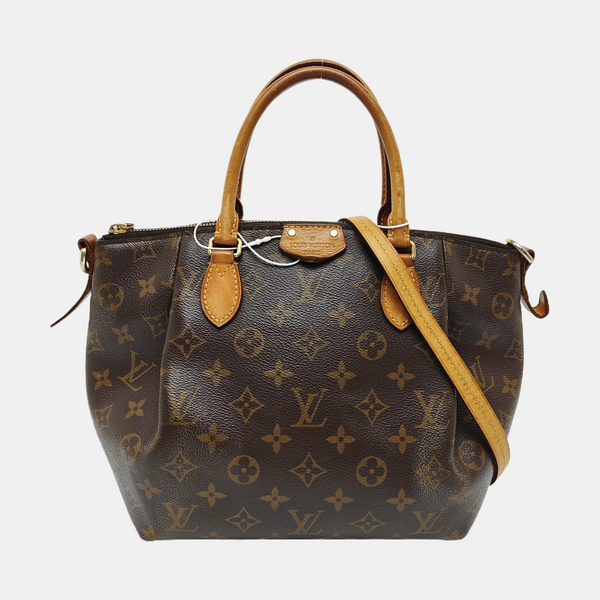 TURENNE Monogram Coated Canvas Brown