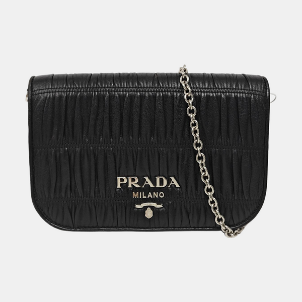 Calfskin Shoulder Bag Black