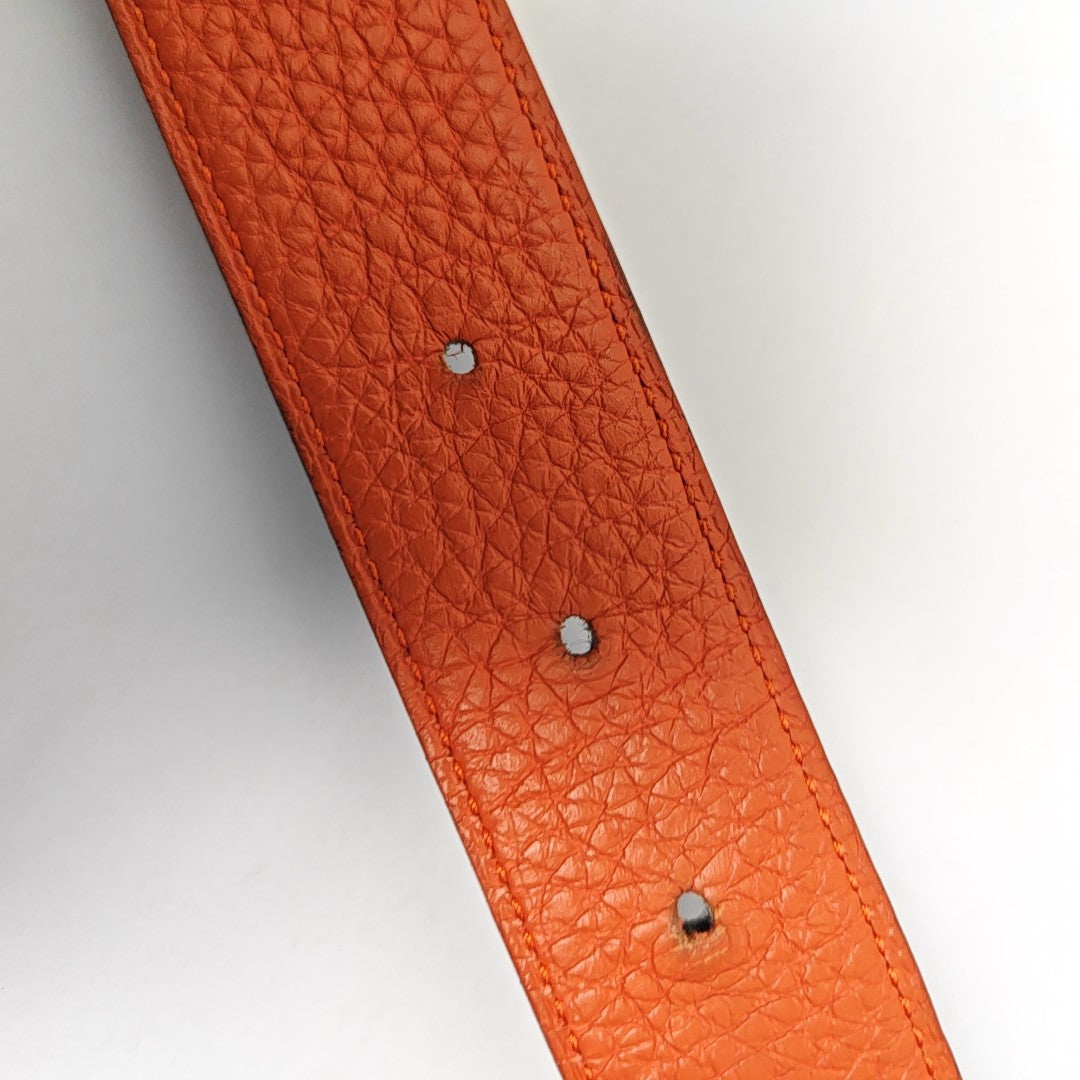 Leather Belt Orange
