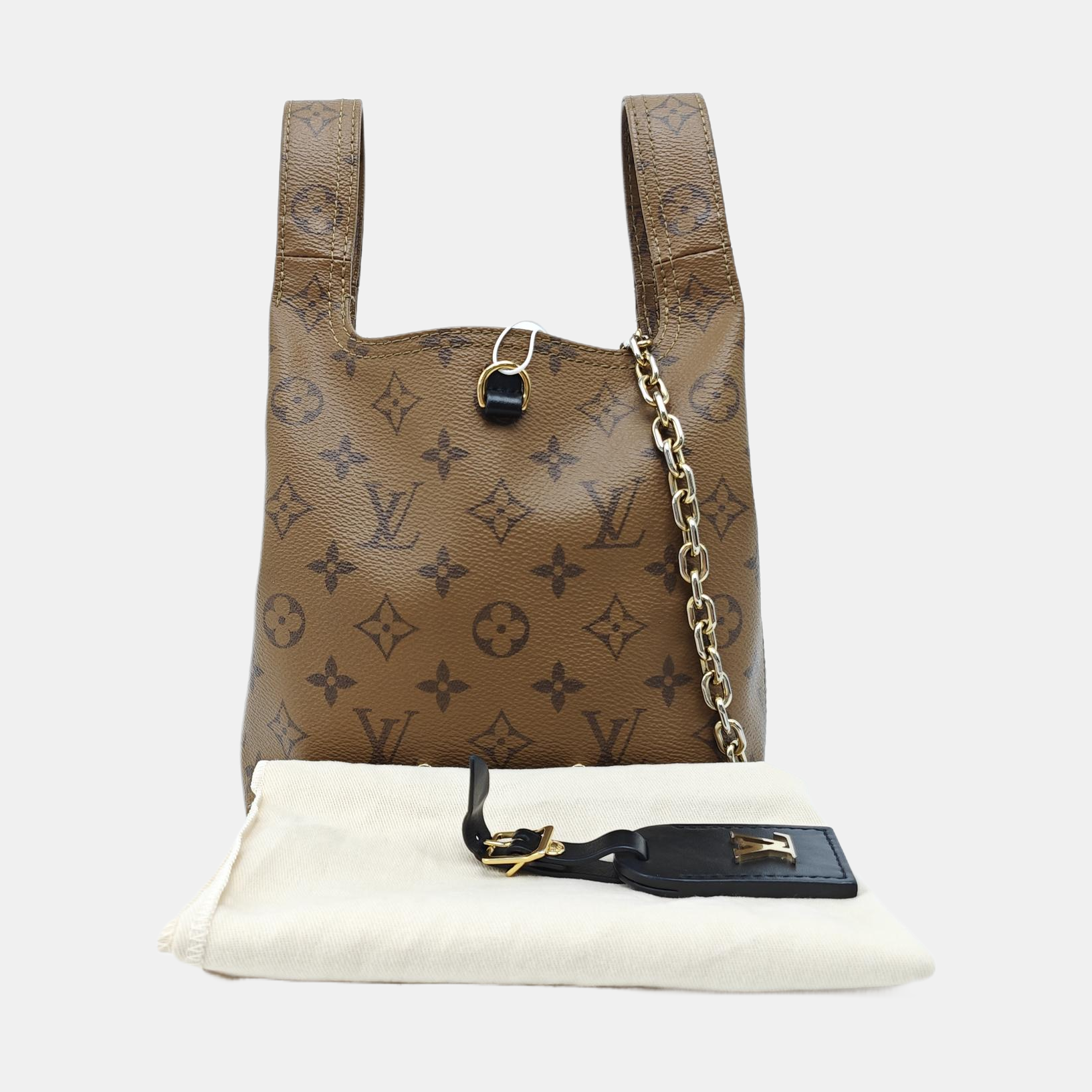 ATLANTIS BB Monogram Coated Canvas Brown