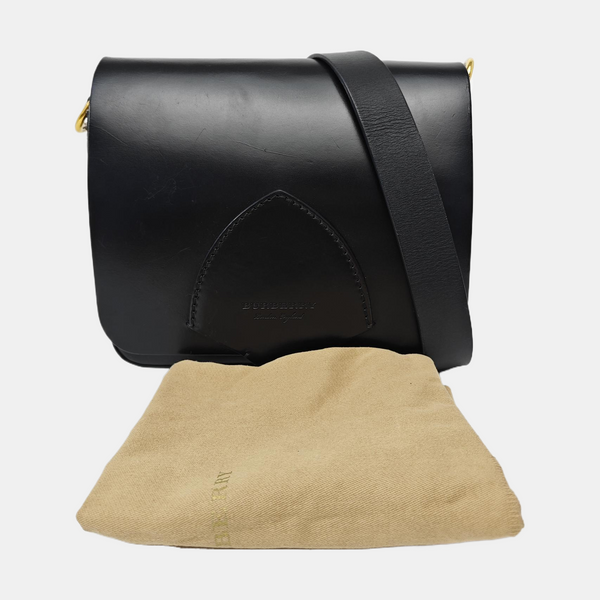 Square Stone Calfskin Black